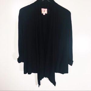 [Pink Republic] Black Cardigan Quarter Sleeves